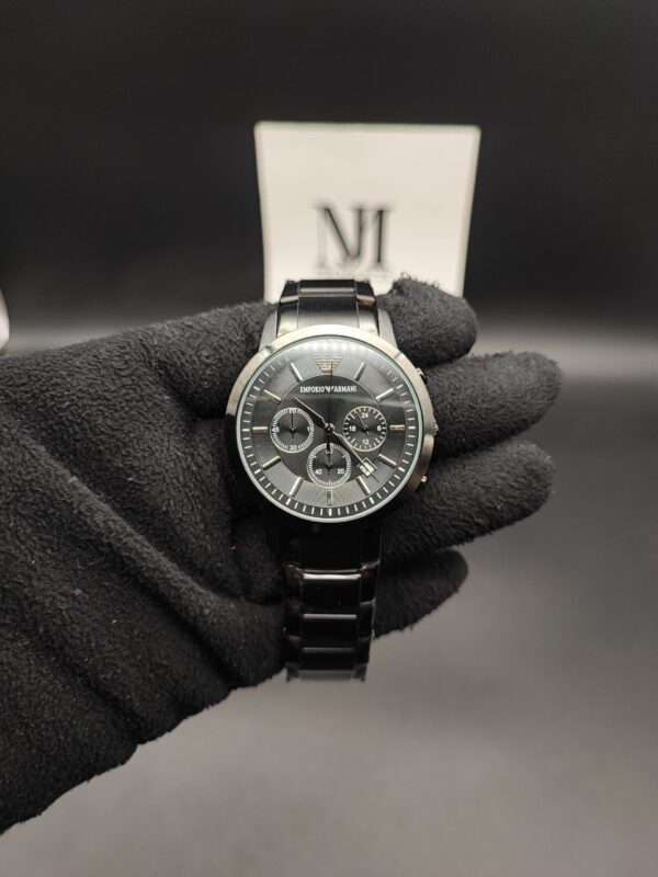 Emporio Armani Style Chronograph Watch - All Black